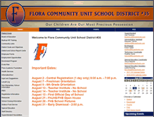 Tablet Screenshot of floraschools.com